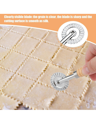 Rueda Cortadora de Masa PEUTIER 16cm con Mango de Madera