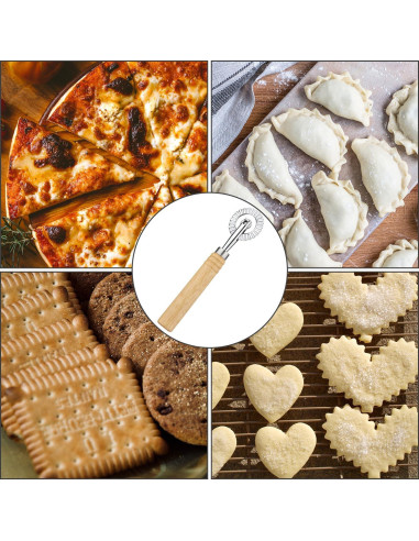 Rueda Cortadora de Masa PEUTIER 16cm con Mango de Madera