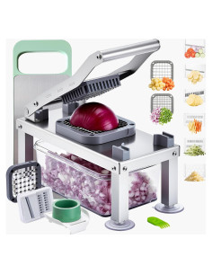 Cortador de Verduras VEVOR 8 Cuchillas Acero Inoxidable 2.15 kg