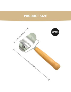 Cortador de Dumplings Nanchroadly 2 Pcs Acero Inoxidable 19.1cm 2