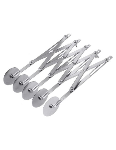 Cortador de Masa Ajustable UOHGDPY Acero Inoxidable 5 Ruedas