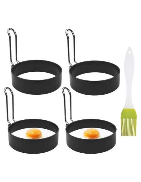 Juego de 4 Moldes de Huevos TTSAM Acero Inoxidable Antiadherente