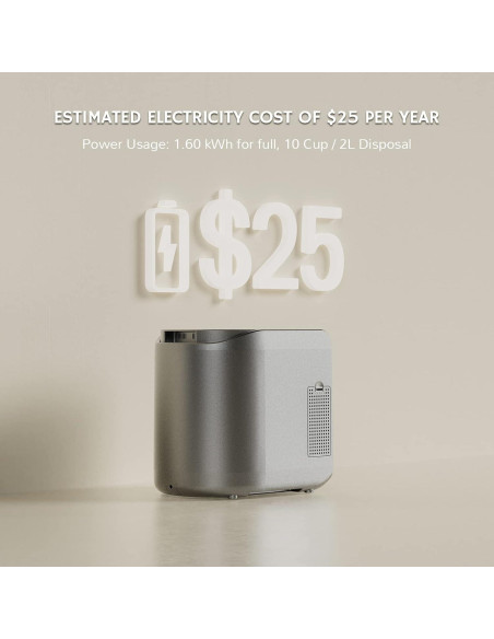 Compostador Eléctrico Airthereal Revive R500 2.5L Gris