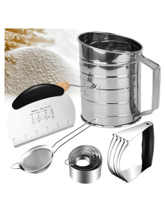 Juego de Cortadores de Galletas ATPWONZ 9 Piezas Acero Inoxidable