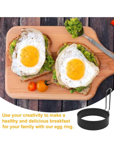 Juego de 4 Moldes de Huevos TTSAM Acero Inoxidable Antiadherente