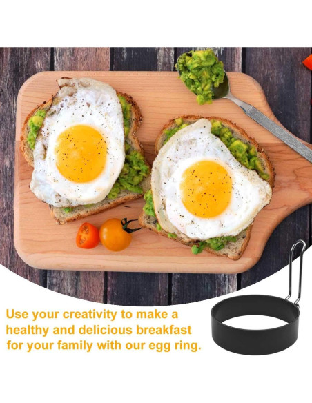 Juego de 4 Moldes de Huevos TTSAM Acero Inoxidable Antiadherente