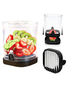 Cortador de Taza 365Home para Frutas y Verduras - Negro