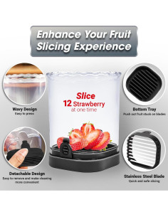 Cortador de Taza 365Home para Frutas y Verduras - Negro 2