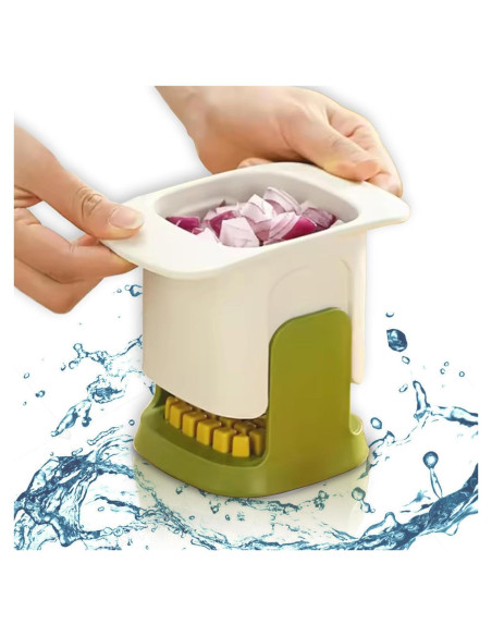 Cortador de Frutas y Verduras DELUCAP - Manual, Acero Inoxidable