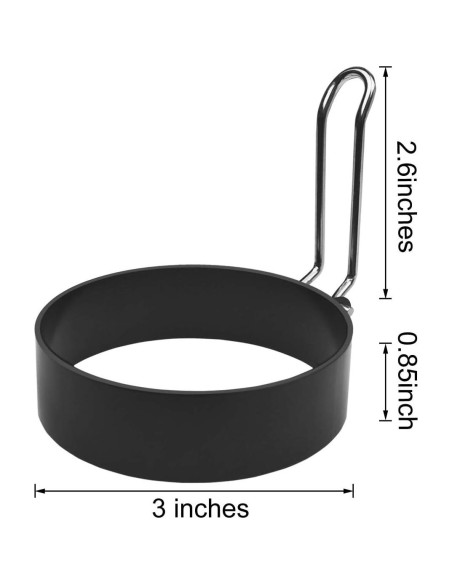 Juego de 4 Moldes de Huevos TTSAM Acero Inoxidable Antiadherente