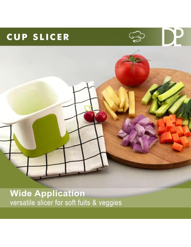 Cortador de Frutas y Verduras DELUCAP - Manual, Acero Inoxidable