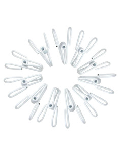 Pinzas para Chips YIHUANYIFA 5 cm Blancas - Paquete de 20