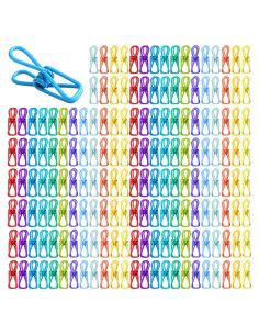 150 Clips Multicolores para Bolsas de Comida MorningRo 5.8 cm