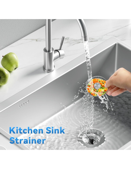 Colador de Drenaje de Fregadero JOMST 3 en 1 Acero Inoxidable Colador de Drenaje de Fregadero JOMST 3 en 1 Acero Inoxidable