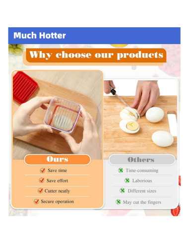 Cortador de Frutas y Verduras Much Hotter - Acero Inoxidable 304