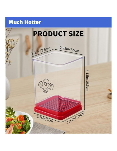 Cortador de Frutas y Verduras Much Hotter - Acero Inoxidable 304