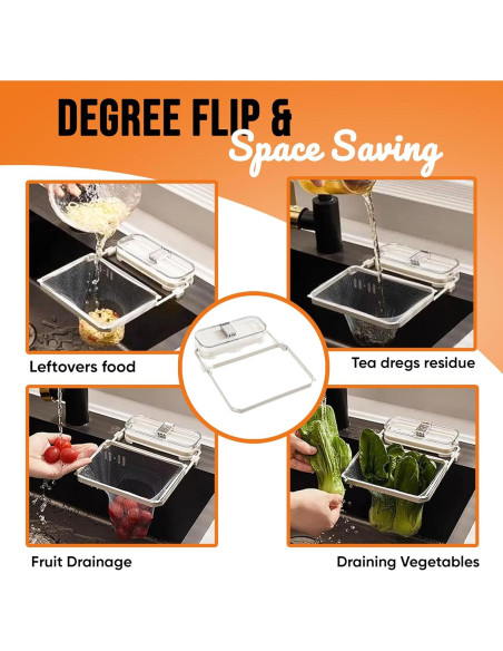 Colador Colgante EASELR para Fregadero de Cocina con 50 Bolsas Colador Colgante EASELR para Fregadero de Cocina con 50 Bolsas
