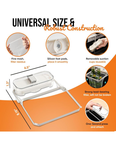 Colador Colgante EASELR para Fregadero de Cocina con 50 Bolsas