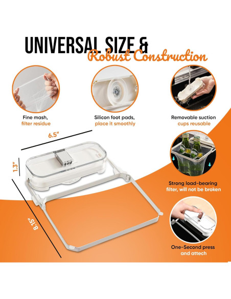 Colador Colgante EASELR para Fregadero de Cocina con 50 Bolsas Colador Colgante EASELR para Fregadero de Cocina con 50 Bolsas