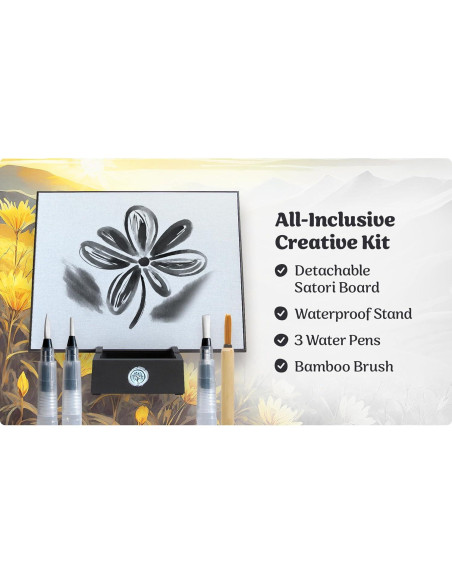 Tablero Zen Satori - Kit de Arte y Dibujo con Agua 30x22cm