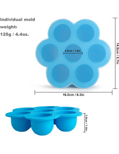 Molde de Silicona CHuangQi para Huevos 5-8 Qt con Tapa 2