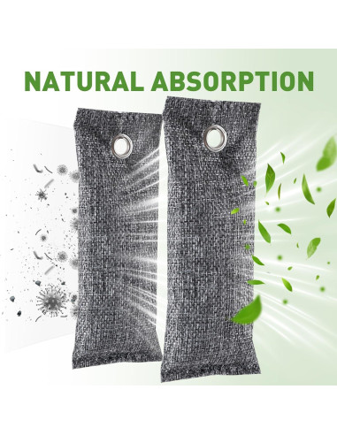 8 Pack Desodorantes de Carbón Activado TUXIYA 50g - Eliminador de Olores