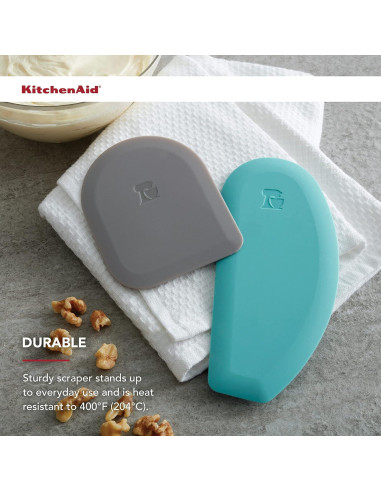 Set de 2 Raspadores de Tazón KitchenAid Silicona y Nylon
