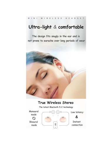 Auriculares Inalámbricos Bluetooth SZHTFX Mini Invisibles