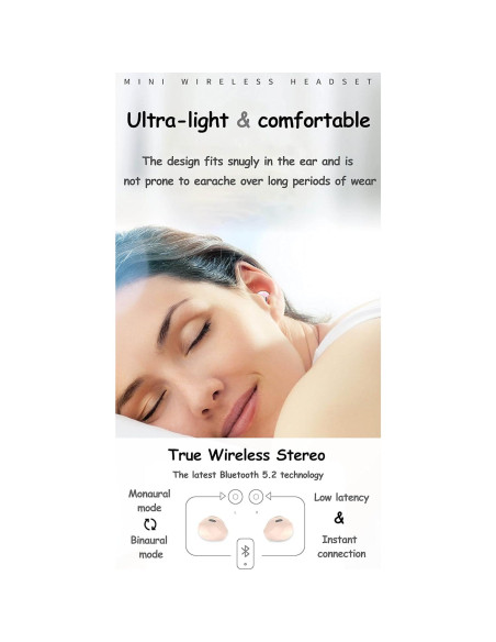 Auriculares Inalámbricos Bluetooth SZHTFX Mini Invisibles