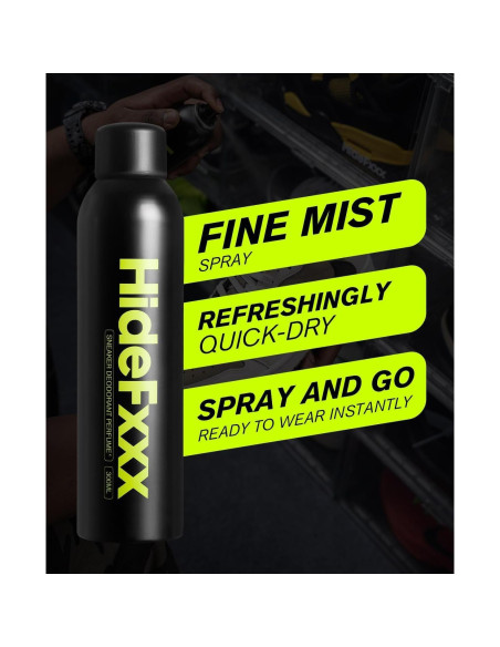Desodorante para Zapatos HideFxxx 287.4ml - Spray Eliminador de Olores