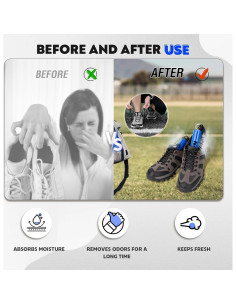 Desodorante de Zapatos Hikeen con Carbón Activado - Reutilizable 2