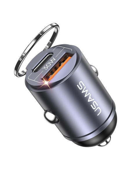 Cargador de Coche USB C Pluggify 48W Carga Rápida PD30W QC18W