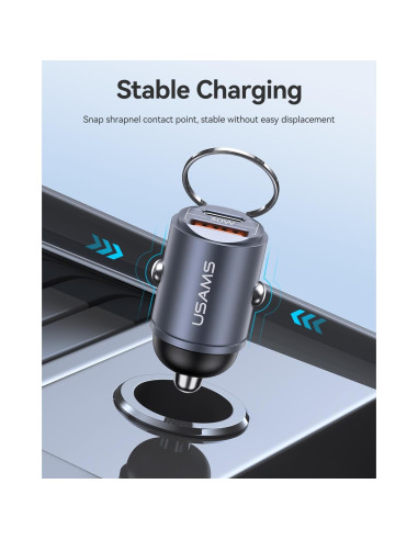 Cargador de Coche USB C Pluggify 48W Carga Rápida PD30W QC18W