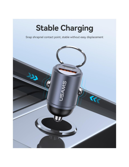 Cargador de Coche USB C Pluggify 48W Carga Rápida PD30W QC18W