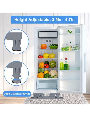 Soporte Ajustable para Mini Nevera KUPAO con Bandeja de Silicona