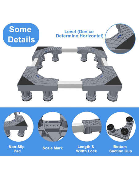 Soporte Ajustable para Mini Nevera KUPAO con Bandeja de Silicona