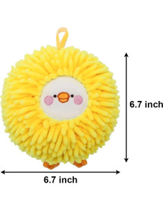 Toallas de Mano Elsjoy 4 Piezas Chenilla Absorbente 17 cm 2