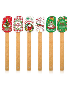 Espátulas de Silicona Patelai Navidad - 6 Piezas Multicolor