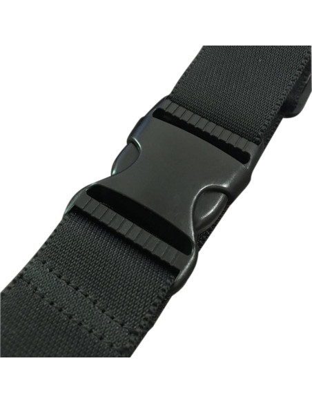 Correa de Equipaje Ajustable Monochef 2 Pcs Negra TSA