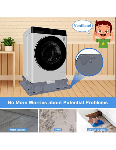 Soporte Ajustable para Mini Nevera KUPAO con Bandeja de Silicona