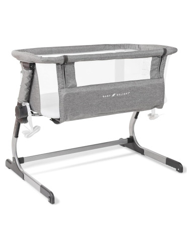 Cuna Lateral Baby Delight Dreamer | Ajuste 6 Alturas | Gris