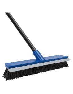 Escoba de empuje KeFanta 40.64 cm con rasqueta y cerdas duras