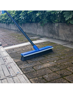 Escoba de empuje KeFanta 40.64 cm con rasqueta y cerdas duras 2
