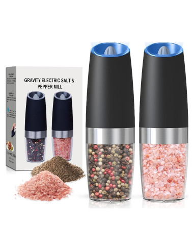 Juego de Molinillos Automáticos de Sal y Pimienta BELRIGO 2 Pcs