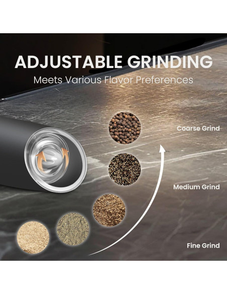 Juego de Molinillos Automáticos de Sal y Pimienta BELRIGO 2 Pcs