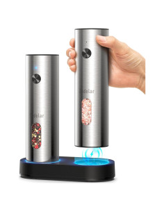 Juego de Molinillos Eléctricos de Sal y Pimienta Zadelar 110g