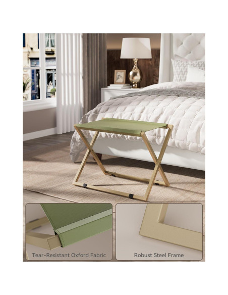 Soporte de Equipaje IBUYKE Plegable Dorado para Maletas Soporte de Equipaje IBUYKE Plegable Dorado para Maletas