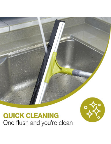 Squeegee de Piso Jetshine 43.18cm con Mango Telescópico