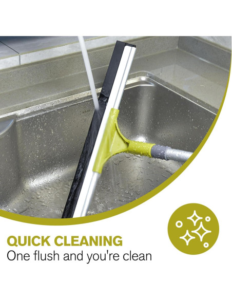 Squeegee de Piso Jetshine 43.18cm con Mango Telescópico