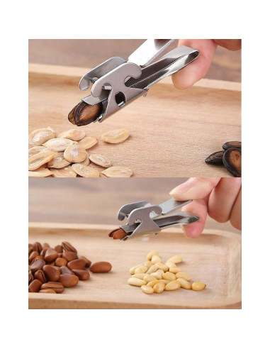 Paquete de 2 Peladores de Melón NentMent de Acero Inoxidable